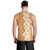 Personalised Tufi Tapa and Tattoo Festival Men Tank Top Oro Tapa Cloth With Plumeria - Polynesian Pride