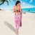 Personalised Polynesia Breast Cancer Awareness Sarong No One Fights Alone Turtle Ribbon - Pink Version