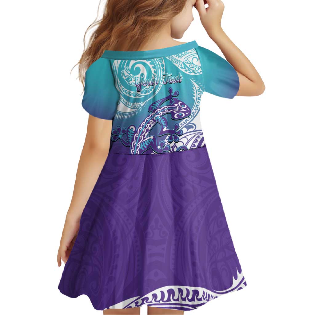 Personalised New Zealand Suicide Prevention Month Family Matching Mermaid Dress and Hawaiian Shirt You Matter NZ Fern With Maori Koru Lizard LT14 - Polynesian Pride