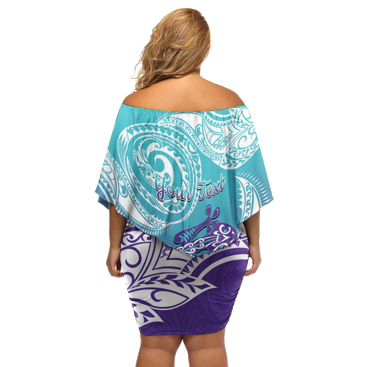 Personalised New Zealand Suicide Prevention Month Off Shoulder Short Dress You Matter NZ Fern With Maori Koru Lizard