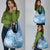 Personalised New Zealand Autism Awareness Grocery Bag NZ Fern With Maori Koru Lizard