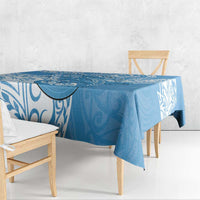 Personalised New Zealand Autism Awareness Tablecloth NZ Fern With Maori Koru Lizard