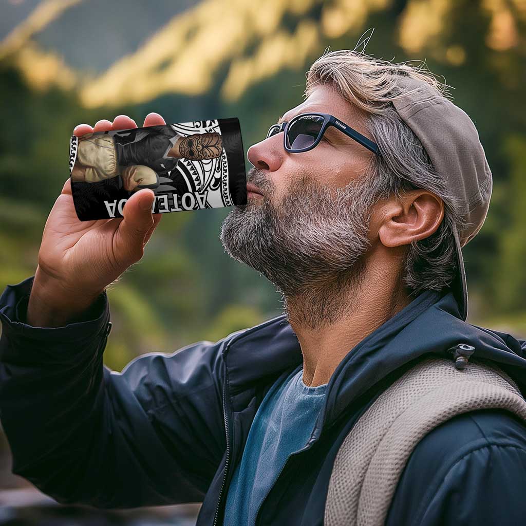 Custom New Zealand Silver Fern Rugby 4 in 1 Can Cooler Tumbler 2024 Aotearoa Maori Mascot Go All Black