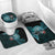 New Zealand Darts Christmas Bathroom Set Maori Fern Merry Dartsmas - Polynesian Pride