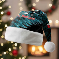 Personalised New Zealand Darts Christmas Santa Hat Maori Fern Merry Dartsmas - Polynesian Pride