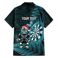 Personalised New Zealand Darts Christmas Family Matching Summer Maxi Dress and Hawaiian Shirt Maori Fern Merry Dartsmas - Polynesian Pride