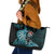 New Zealand Darts Christmas Leather Tote Bag Maori Fern Merry Dartsmas - Polynesian Pride