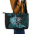 New Zealand Darts Christmas Leather Tote Bag Maori Fern Merry Dartsmas - Polynesian Pride