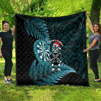 New Zealand Darts Christmas Quilt Maori Fern Merry Dartsmas - Polynesian Pride