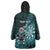 Personalised New Zealand Darts Christmas Wearable Blanket Hoodie Maori Fern Merry Dartsmas - Polynesian Pride