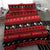 New Zealand Darts Christmas Bedding Set Merry Xmas Aotearoa Maori Red - Polynesian Pride