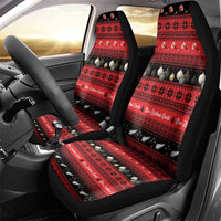 New Zealand Darts Christmas Car Seat Cover Merry Xmas Aotearoa Maori Red - Polynesian Pride