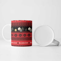 New Zealand Darts Christmas Ceramic Mug Merry Xmas Aotearoa Maori Red - Polynesian Pride