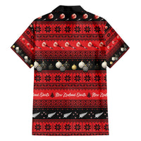New Zealand Darts Christmas Family Matching Long Sleeve Bodycon Dress and Hawaiian Shirt Merry Xmas Aotearoa Maori Red - Polynesian Pride