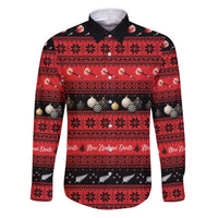 New Zealand Darts Christmas Family Matching Puletasi and Hawaiian Shirt Merry Xmas Aotearoa Maori Red - Polynesian Pride