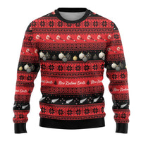 New Zealand Darts Christmas Ugly Christmas Sweater Merry Xmas Aotearoa Maori Red - Polynesian Pride