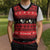 New Zealand Darts Christmas Knitted V-Neck Vest Merry Xmas Aotearoa Maori Red - Polynesian Pride