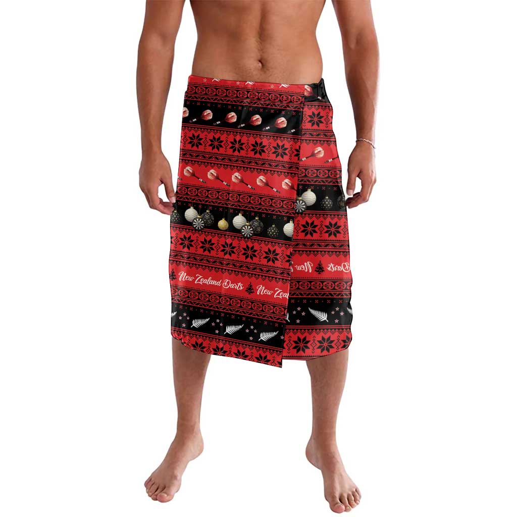 New Zealand Darts Christmas Lavalava Merry Xmas Aotearoa Maori Red - Polynesian Pride