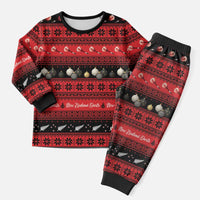New Zealand Darts Christmas Pajama Set Merry Xmas Aotearoa Maori Red - Polynesian Pride
