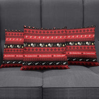 New Zealand Darts Christmas Pillow Cover Merry Xmas Aotearoa Maori Red - Polynesian Pride