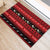 New Zealand Darts Christmas Rubber Doormat Merry Xmas Aotearoa Maori Red - Polynesian Pride