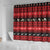 New Zealand Darts Christmas Shower Curtain Merry Xmas Aotearoa Maori Red - Polynesian Pride