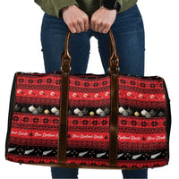 New Zealand Darts Christmas Travel Bag Merry Xmas Aotearoa Maori Red - Polynesian Pride
