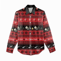 New Zealand Darts Christmas Women Casual Shirt Merry Xmas Aotearoa Maori Red - Polynesian Pride