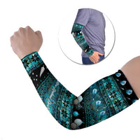 New Zealand Darts Christmas Arm Sleeves Merry Xmas Aotearoa Maori Paua Shell - Polynesian Pride