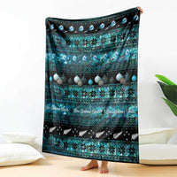New Zealand Darts Christmas Blanket Merry Xmas Aotearoa Maori Paua Shell - Polynesian Pride