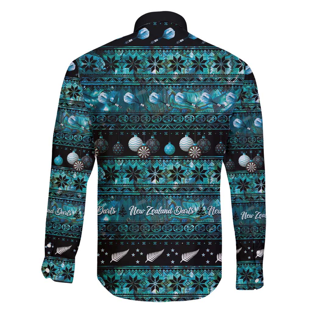 New Zealand Darts Christmas Family Matching Puletasi and Hawaiian Shirt Merry Xmas Aotearoa Maori Paua Shell - Polynesian Pride