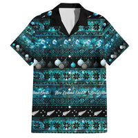 New Zealand Darts Christmas Hawaiian Shirt Merry Xmas Aotearoa Maori Paua Shell - Polynesian Pride