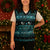 New Zealand Darts Christmas Knitted V-Neck Vest Merry Xmas Aotearoa Maori Paua Shell - Polynesian Pride