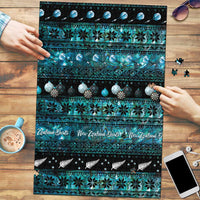 New Zealand Darts Christmas Puzzle Merry Xmas Aotearoa Maori Paua Shell - Polynesian Pride