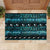 New Zealand Darts Christmas Rubber Doormat Merry Xmas Aotearoa Maori Paua Shell - Polynesian Pride
