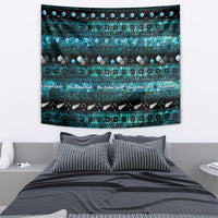 New Zealand Darts Christmas Tapestry Merry Xmas Aotearoa Maori Paua Shell - Polynesian Pride