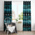 New Zealand Darts Christmas Window Curtain Merry Xmas Aotearoa Maori Paua Shell - Polynesian Pride