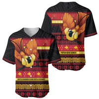 Papua New Guinea Christmas Baseball Jersey Bikpela hamamas blong dispela Krismas - Polynesian Pride