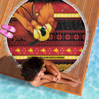 Papua New Guinea Christmas Beach Blanket Bikpela hamamas blong dispela Krismas - Polynesian Pride