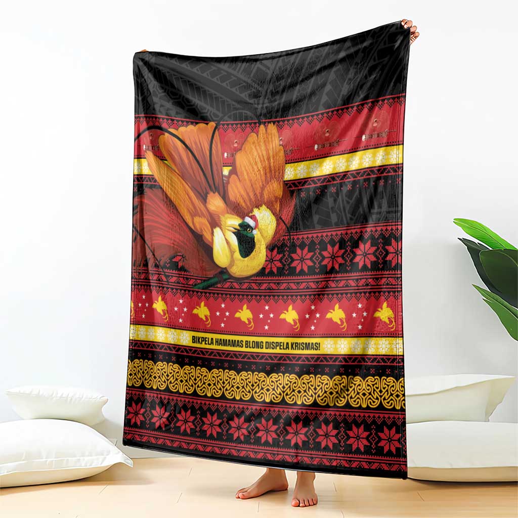 Papua New Guinea Christmas Blanket Bikpela hamamas blong dispela Krismas - Polynesian Pride