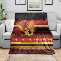 Papua New Guinea Christmas Blanket Bikpela hamamas blong dispela Krismas - Polynesian Pride