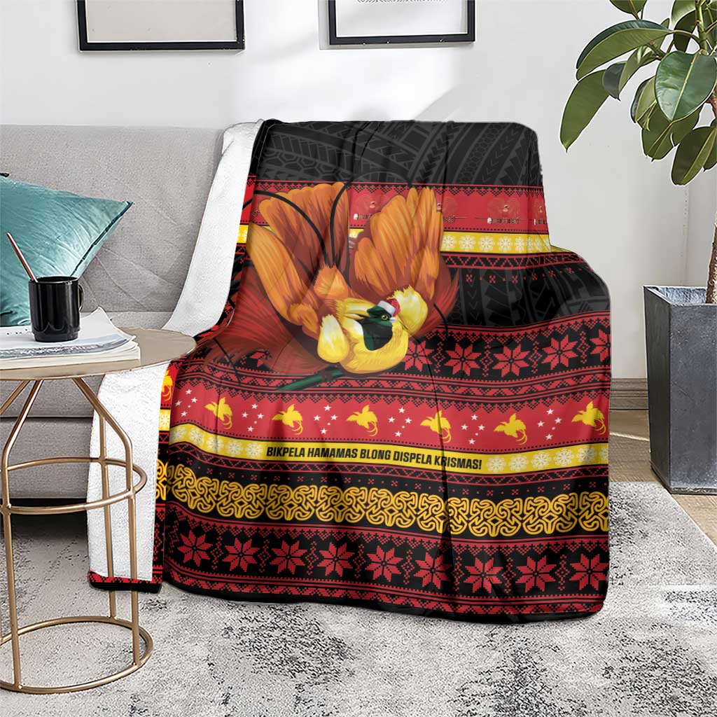Papua New Guinea Christmas Blanket Bikpela hamamas blong dispela Krismas - Polynesian Pride