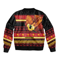 Papua New Guinea Christmas Bomber Jacket Bikpela hamamas blong dispela Krismas - Polynesian Pride
