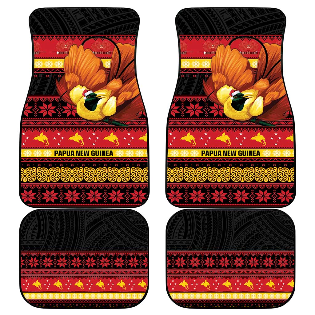 Papua New Guinea Christmas Car Mats Bikpela hamamas blong dispela Krismas - Polynesian Pride
