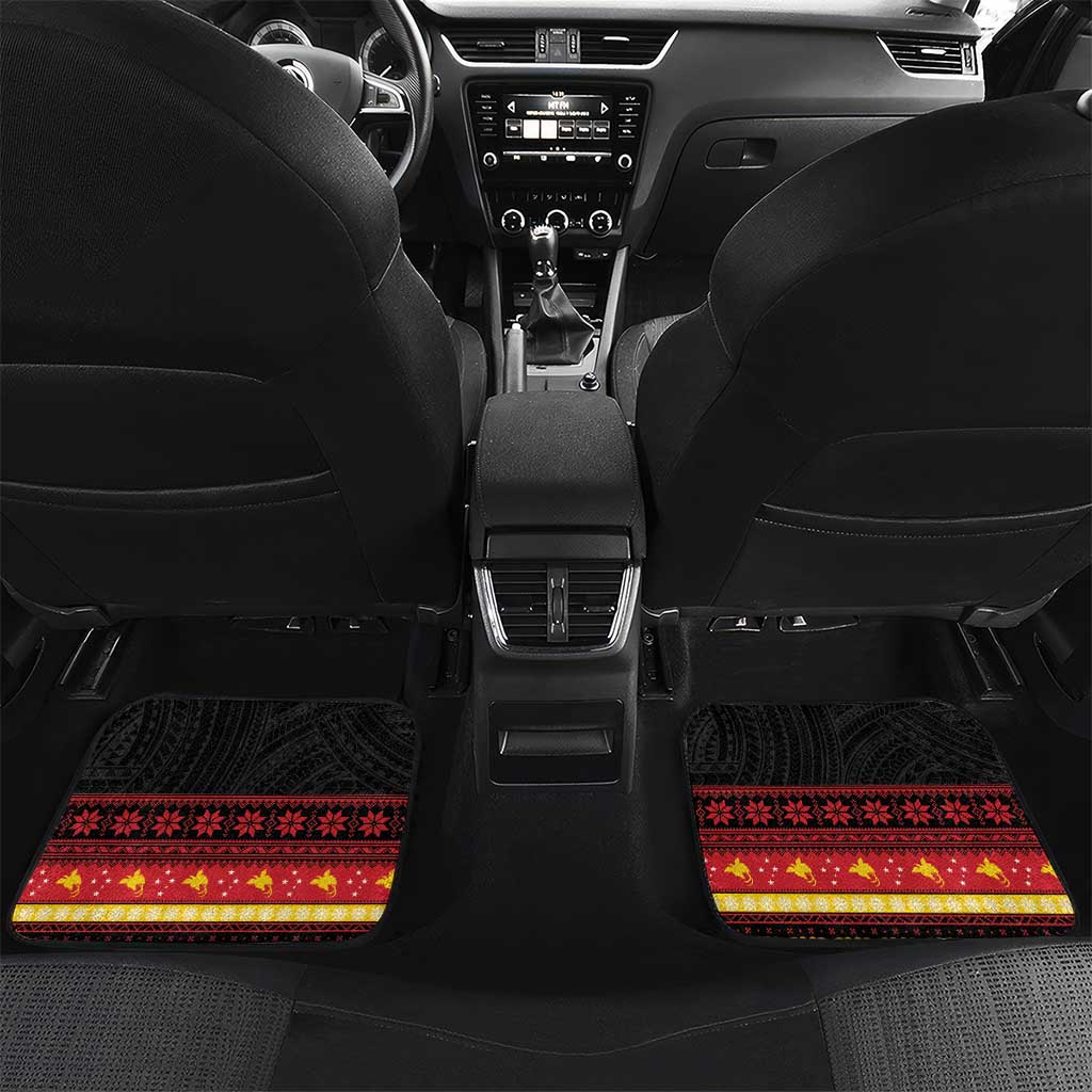 Papua New Guinea Christmas Car Mats Bikpela hamamas blong dispela Krismas - Polynesian Pride