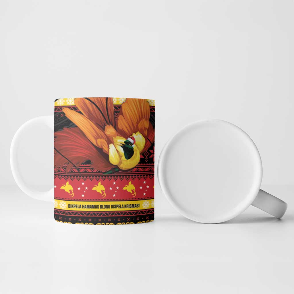 Papua New Guinea Christmas Ceramic Mug Bikpela hamamas blong dispela Krismas - Polynesian Pride