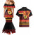 Papua New Guinea Christmas Couples Matching Mermaid Dress and Hawaiian Shirt Bikpela hamamas blong dispela Krismas - Polynesian Pride
