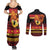 Papua New Guinea Christmas Couples Matching Summer Maxi Dress and Long Sleeve Button Shirt Bikpela hamamas blong dispela Krismas - Polynesian Pride