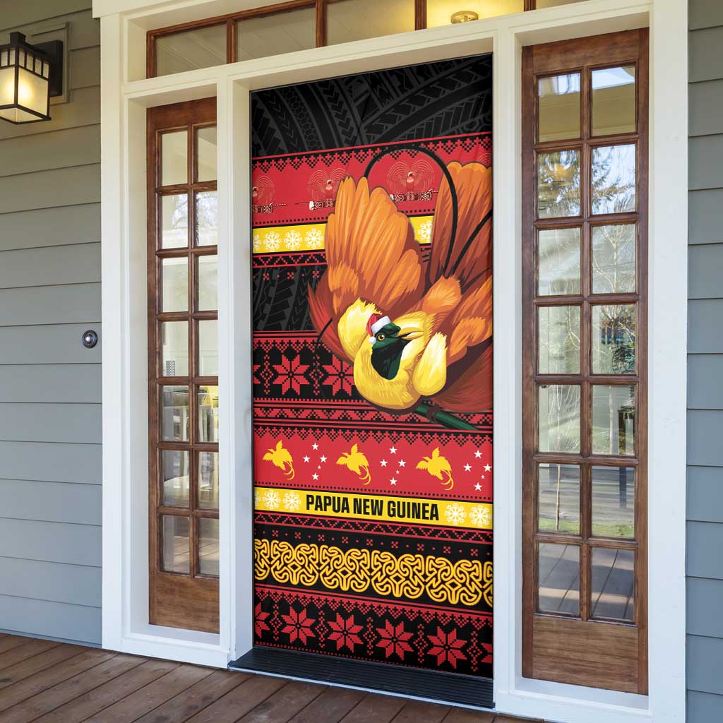 Papua New Guinea Christmas Door Cover Bikpela hamamas blong dispela Krismas - Polynesian Pride