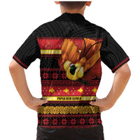 Papua New Guinea Christmas Family Matching Mermaid Dress and Hawaiian Shirt Bikpela hamamas blong dispela Krismas - Polynesian Pride